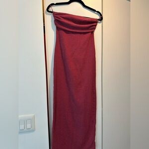 Zara dark pink/red maxi dress